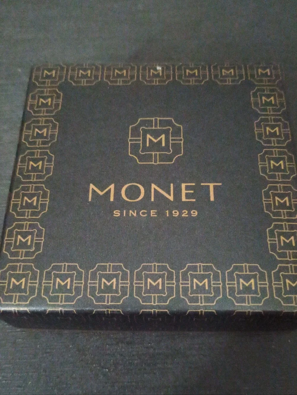 Monet Rose Gold Rhinestone Double Mirror Compact - Picture 2 of 5
